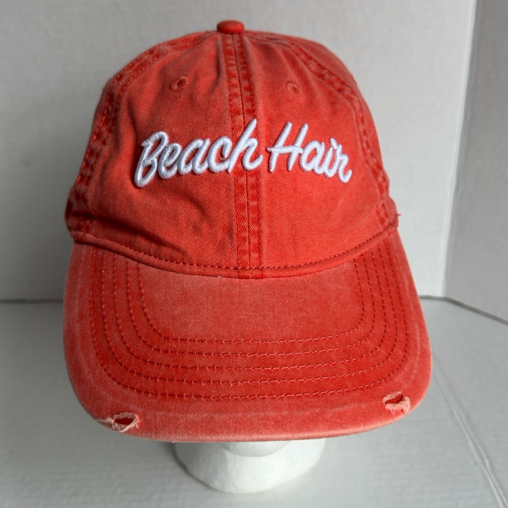 Woman’s orange beach hair hat size one size fit all